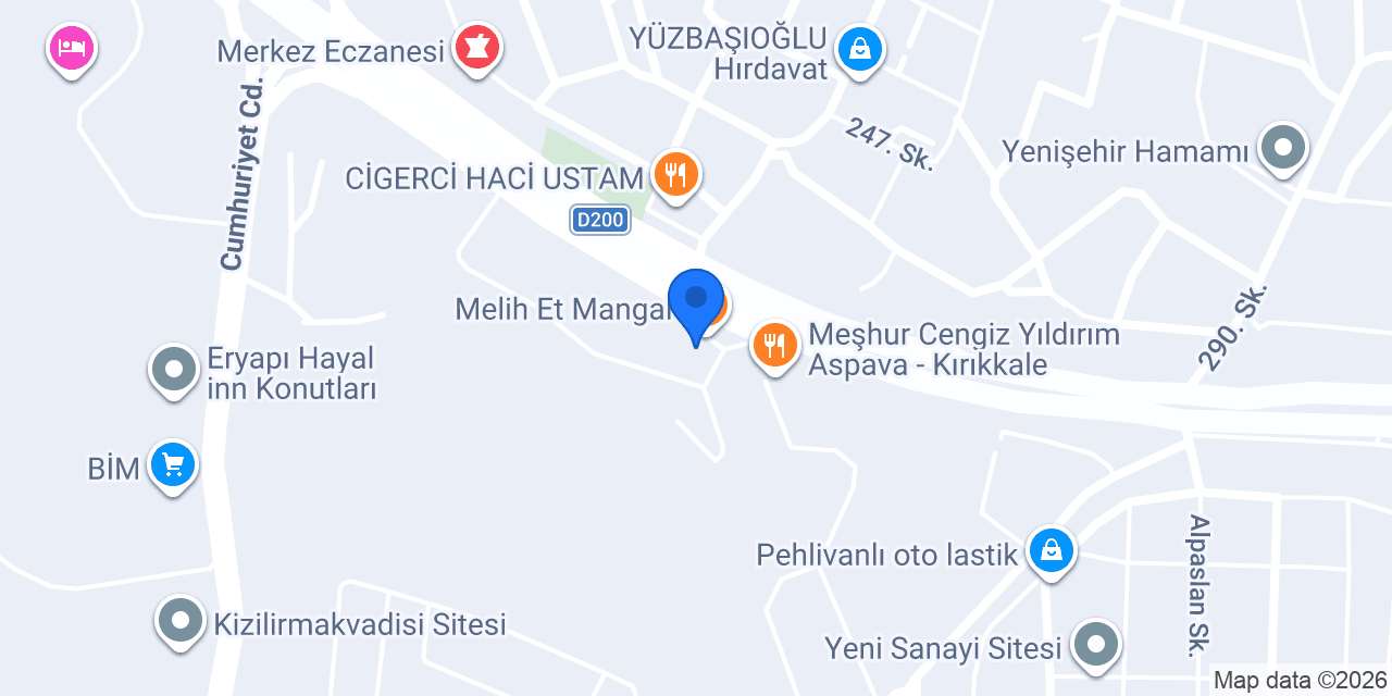 Melih Et Mangal konumu