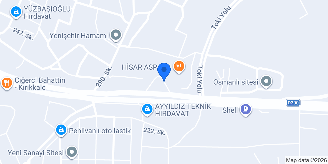 Çalkan Petrol konumu