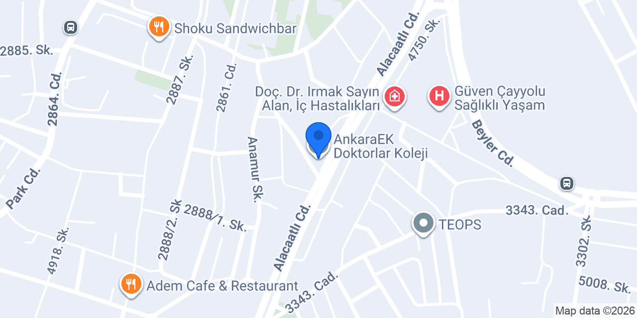 AnkaraEK Doktorlar Koleji konumu
