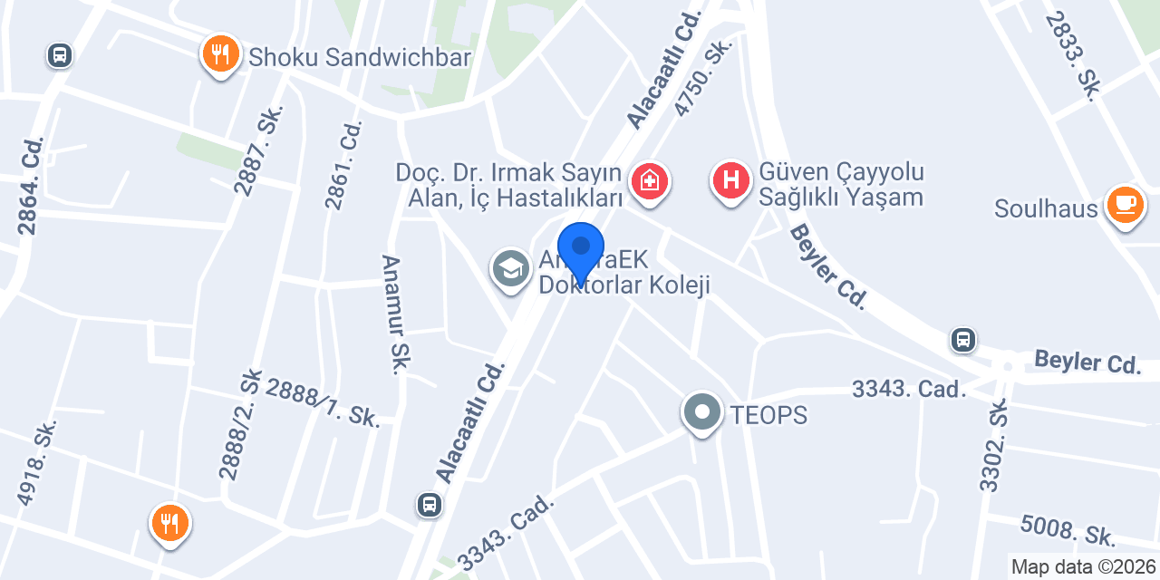 Dermatolog Dr. Ezgi Ünlü konumu