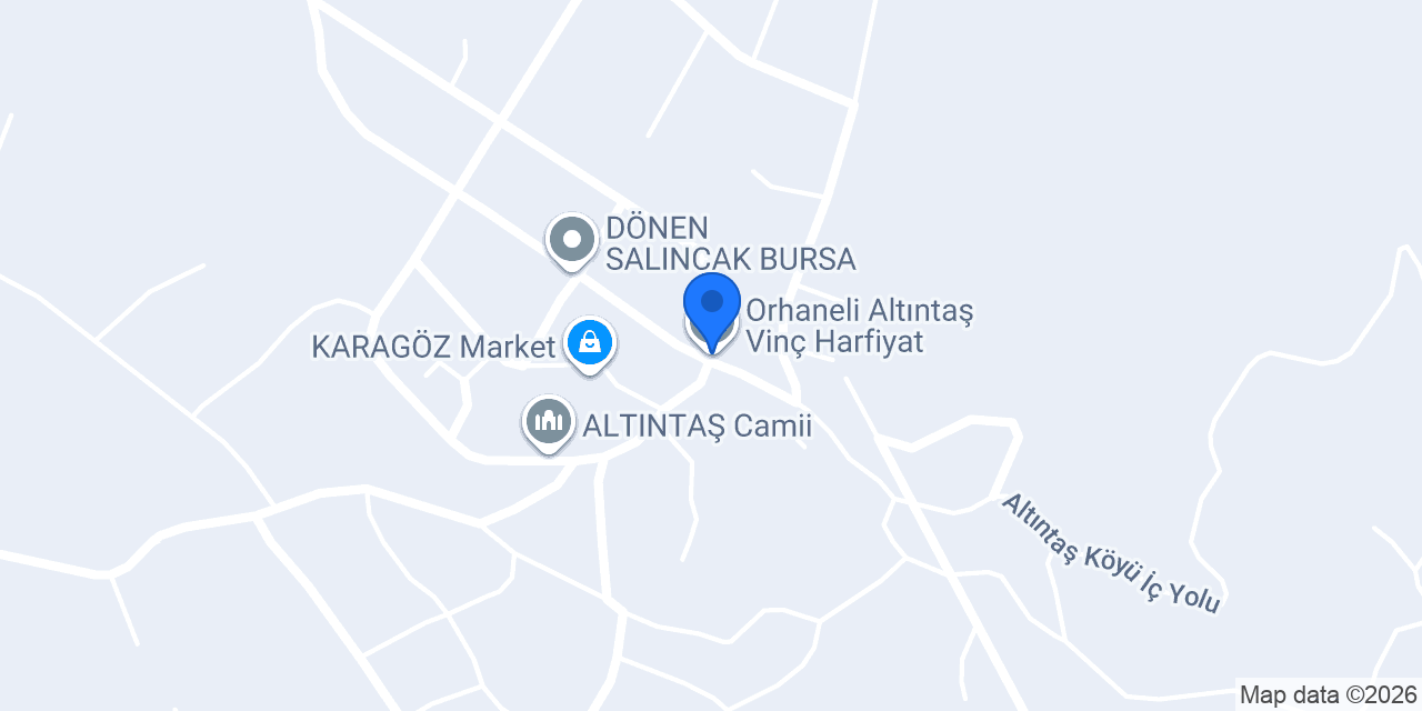 Orhaneli Altıntaş Vinç Harfiyat konumu