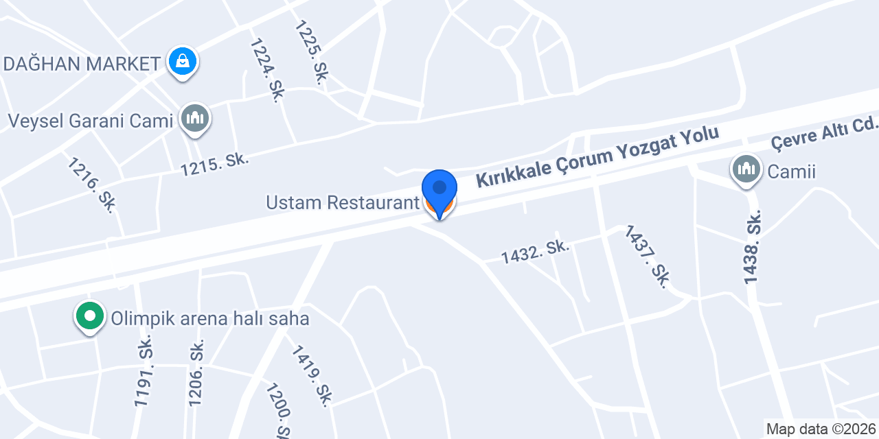 Ustam Restaurant konumu