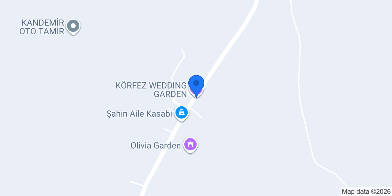KÖRFEZ WEDDING GARDEN konumu