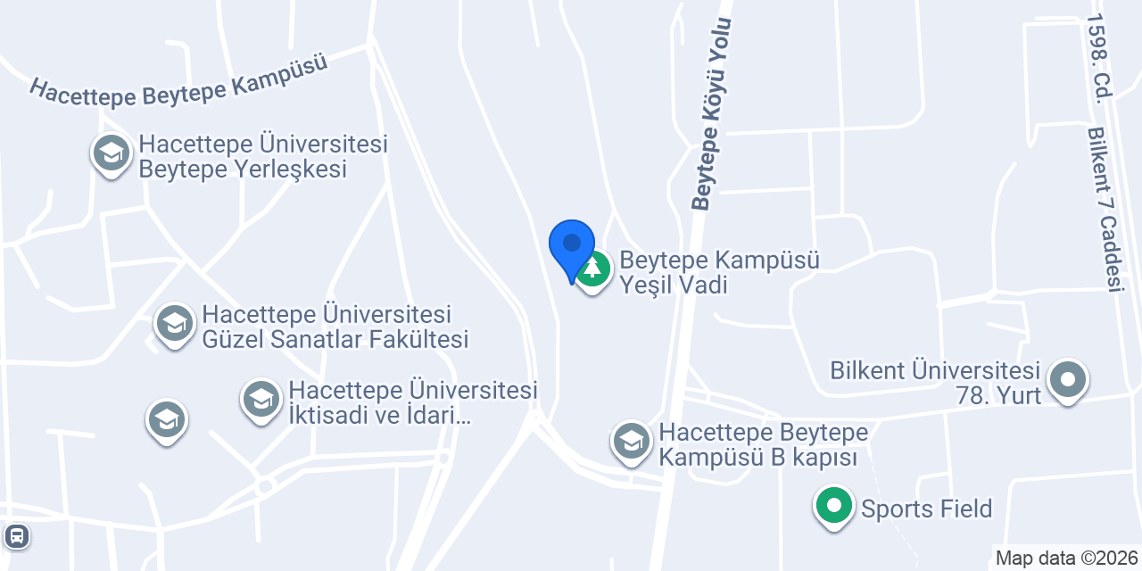 Hacettepe Universitesi Vadi Restoran konumu