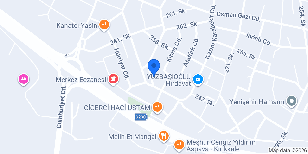 Mâverâ Akademi Kırıkkale konumu