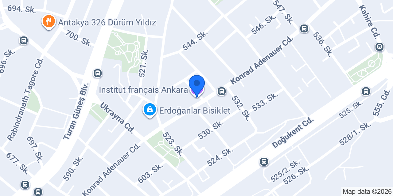 Institut français Ankara konumu