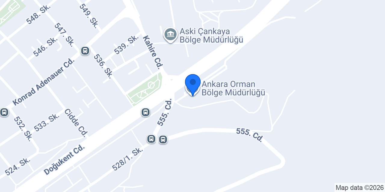 Ankara Orman Bölge Müdürlüğü konumu