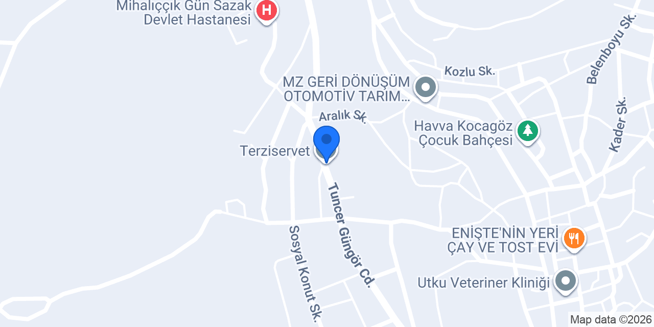 Terziservet konumu