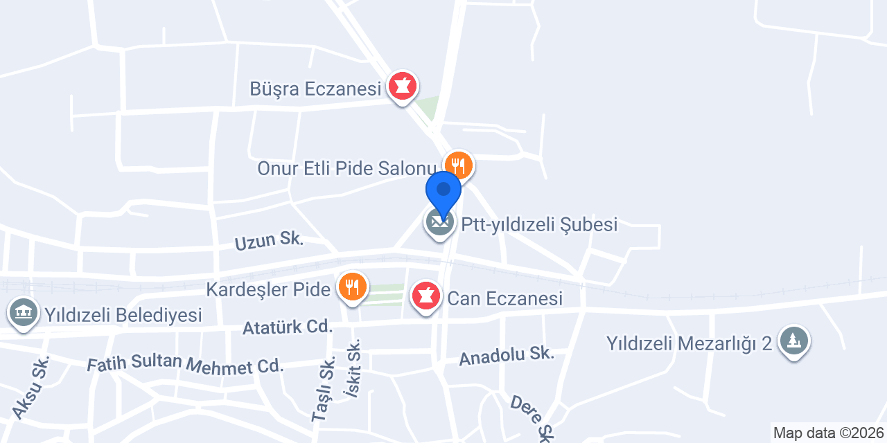 Yıldızeli Adıyaman Çiğköfte konumu