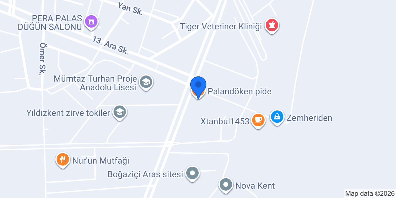 Palandöken pide konumu