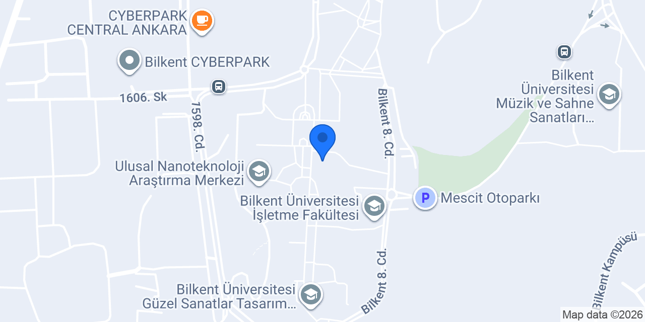 Bilkent Üniversitesi Sağlık Merkezi konumu