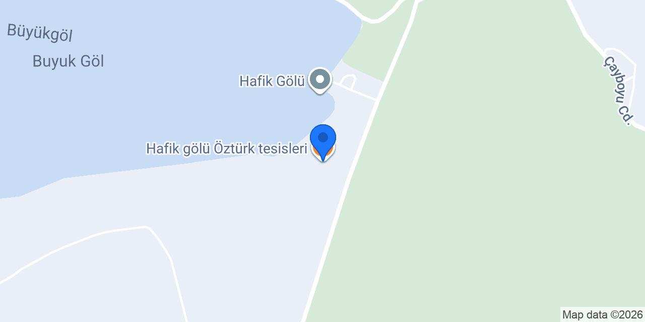Hafik gölü Öztürk tesisleri konumu