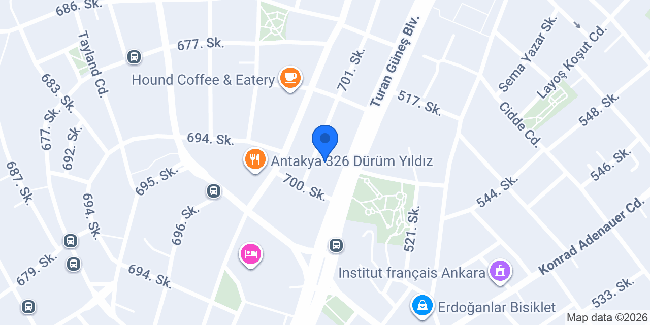 Melodi Çikolata Çankaya Ankara konumu