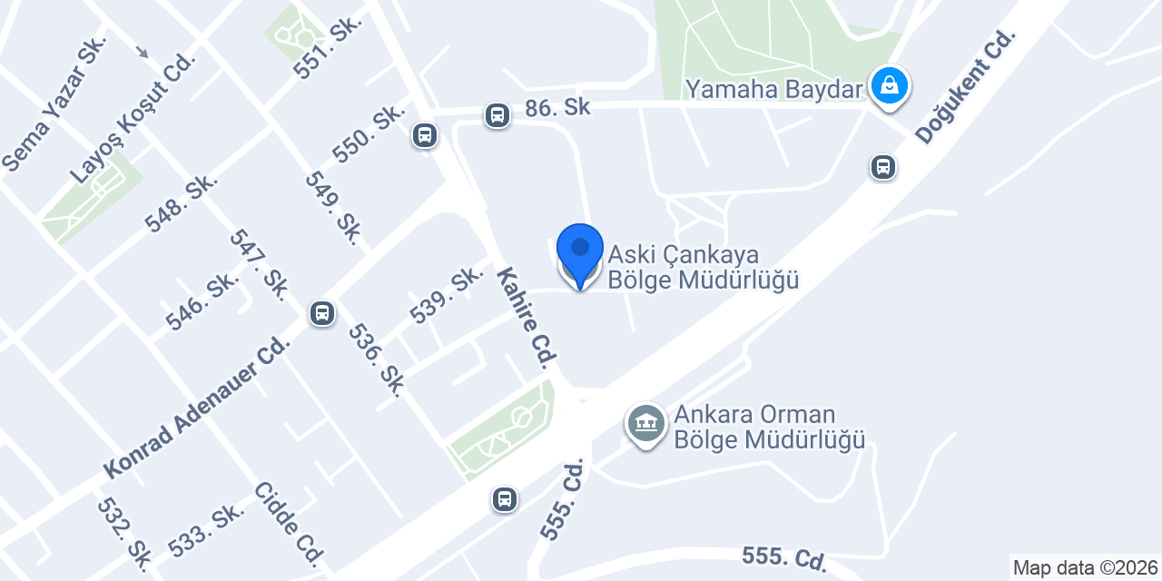 Aski Çankaya Bölge Müdürlüğü konumu