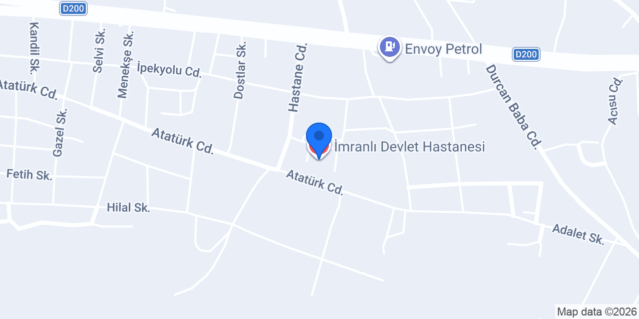 İmranlı Devlet Hastanesi konumu