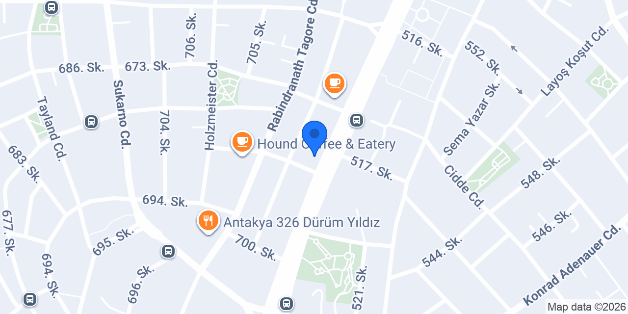 Türkiye Finans Çankaya Yıldız Şubesi konumu
