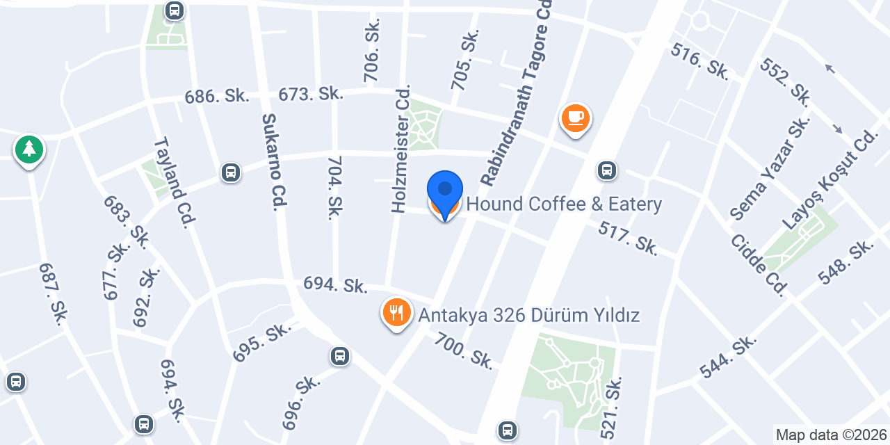Hound Coffee & Eatery konumu