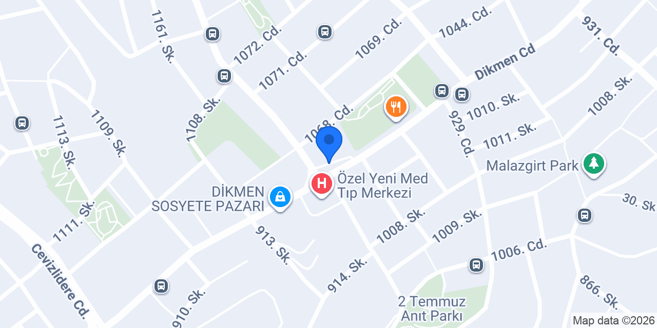 Dikmen Gül Eczanesi konumu