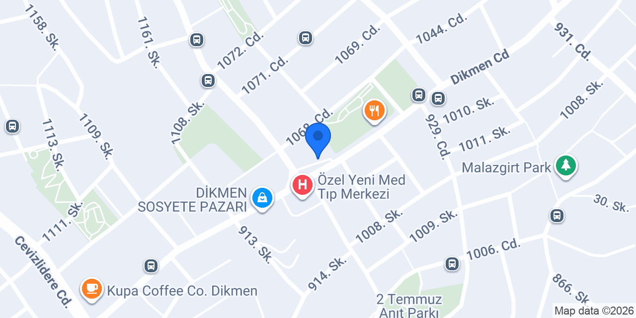 Akyurt Süpermarket/Dikmen konumu