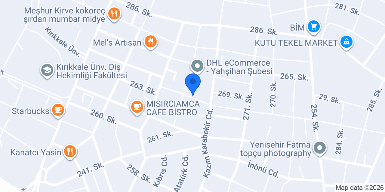 Kuark Cafe konumu