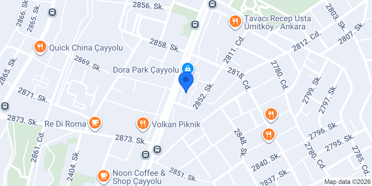 Çin Seddi Restaurant Çayyolu konumu