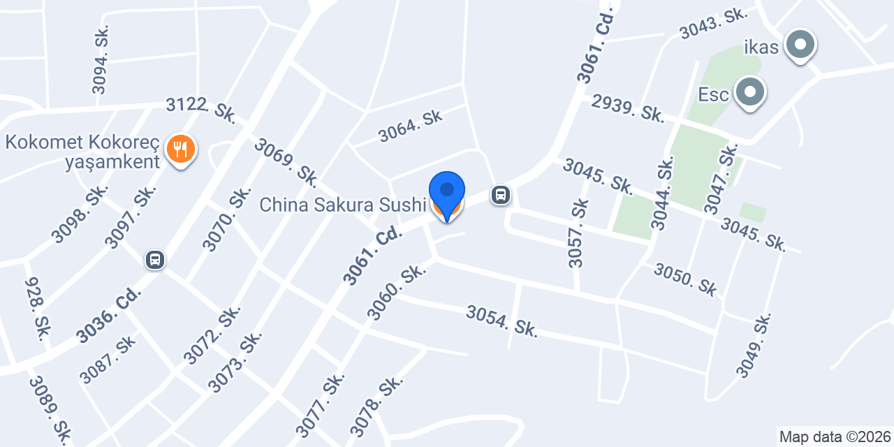 China Sakura Sushi konumu