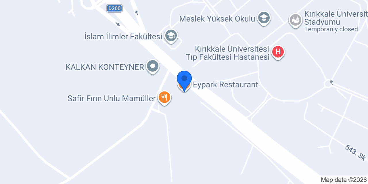 Eypark Restaurant konumu