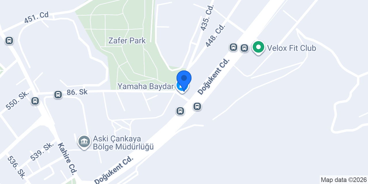 Yamaha Baydar konumu