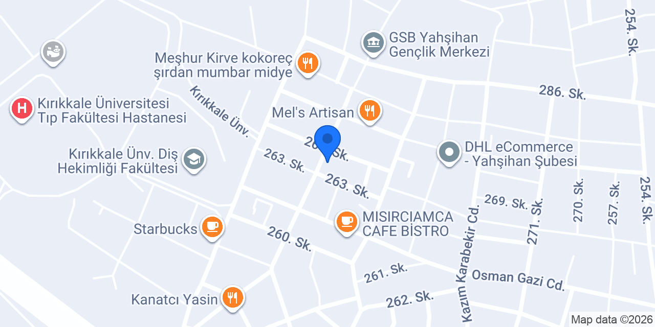 KIRIKKALE CEYLAN APART konumu