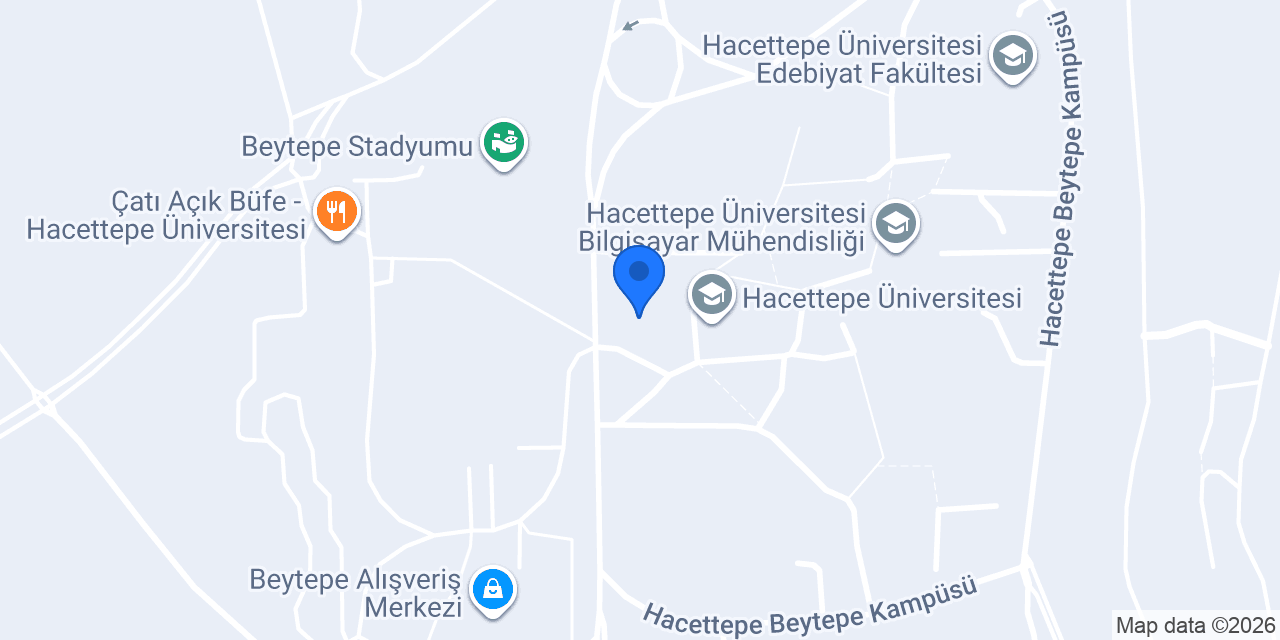 Hacettepe Üniversitesi TÖMER konumu