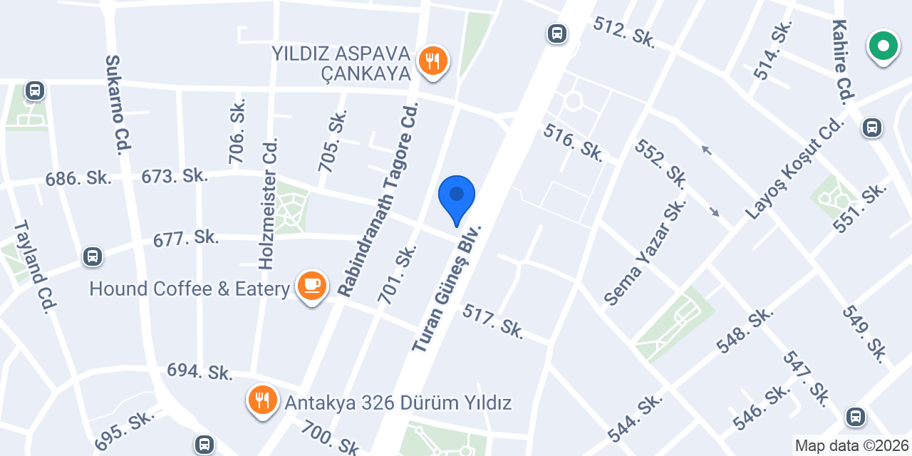 Kuveyt Türk Yıldız Ankara Şubesi konumu