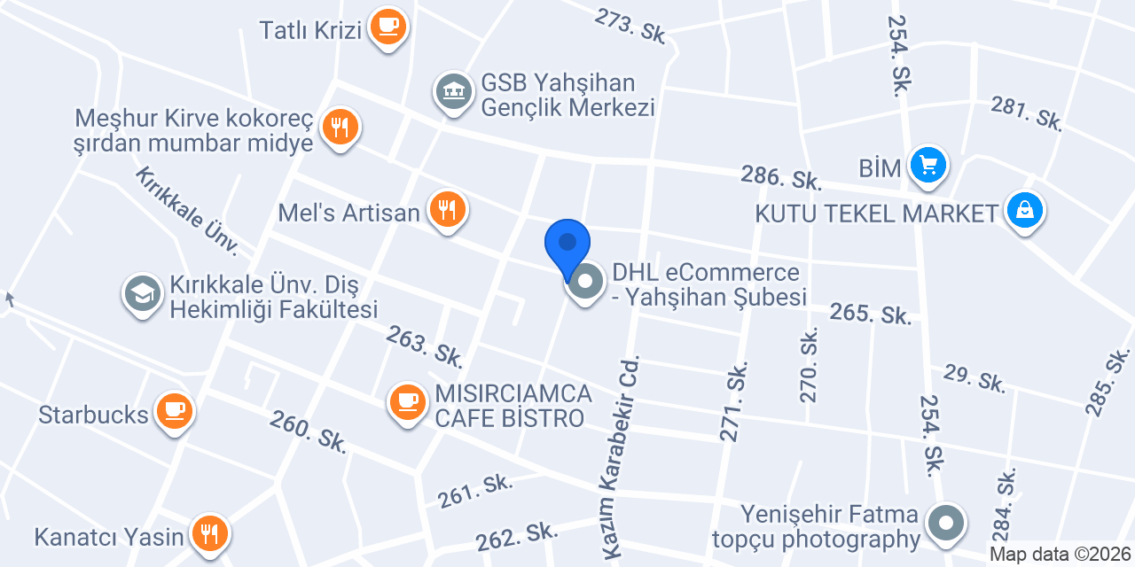 Yenişehir Ceylan Apart konumu