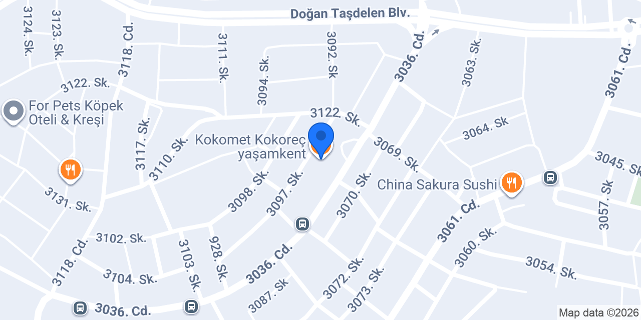 Kokomet Kokoreç konumu