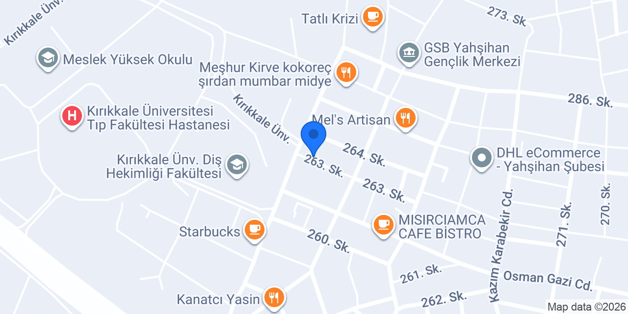 Dar'ül Keyf Cafe konumu