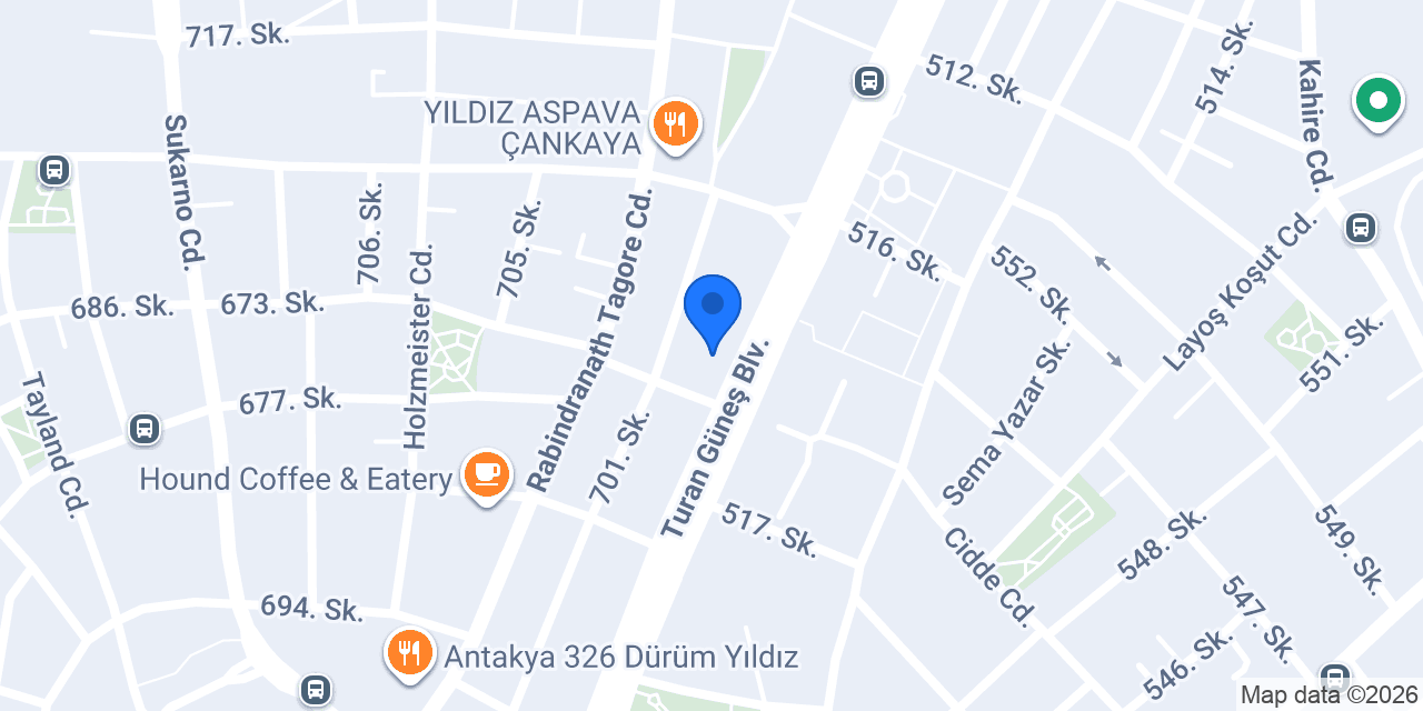Şekerbank Yıldızevler Şubesi konumu