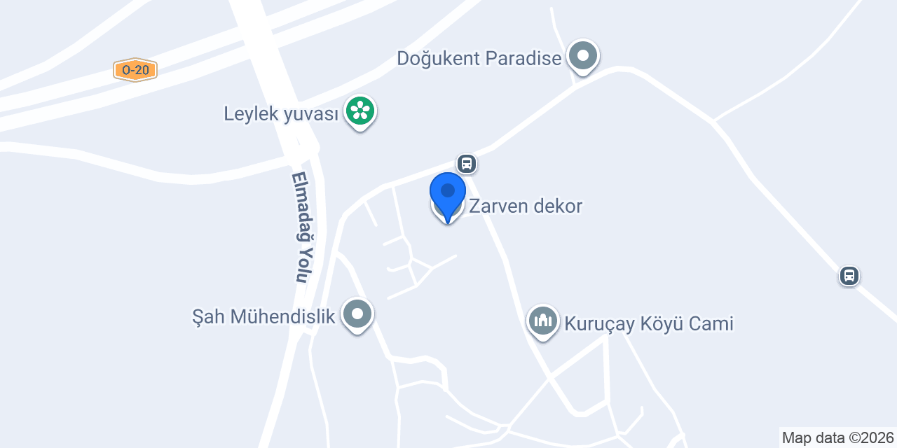 Zarven dekor konumu