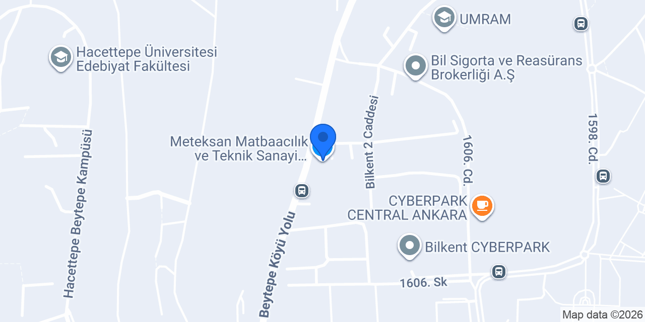 Meteksan Matbaacılık ve Teknik Sanayi Ticaret A.Ş. konumu