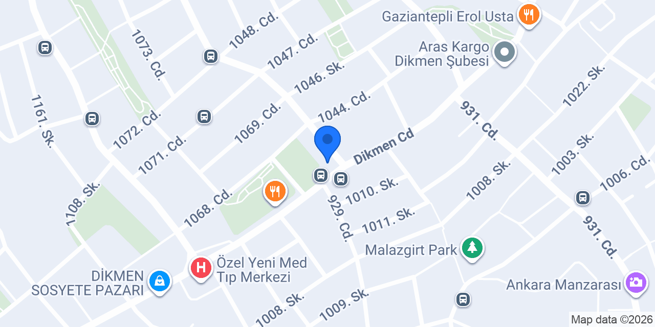 Hacı ismailoğlu Dikmen Şube konumu