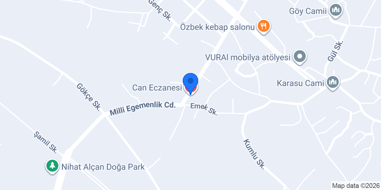 Can Eczanesi konumu