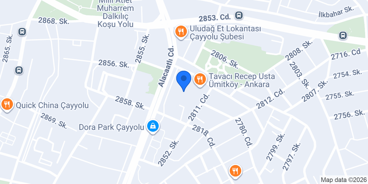 Arasıcak Çayyolu konumu