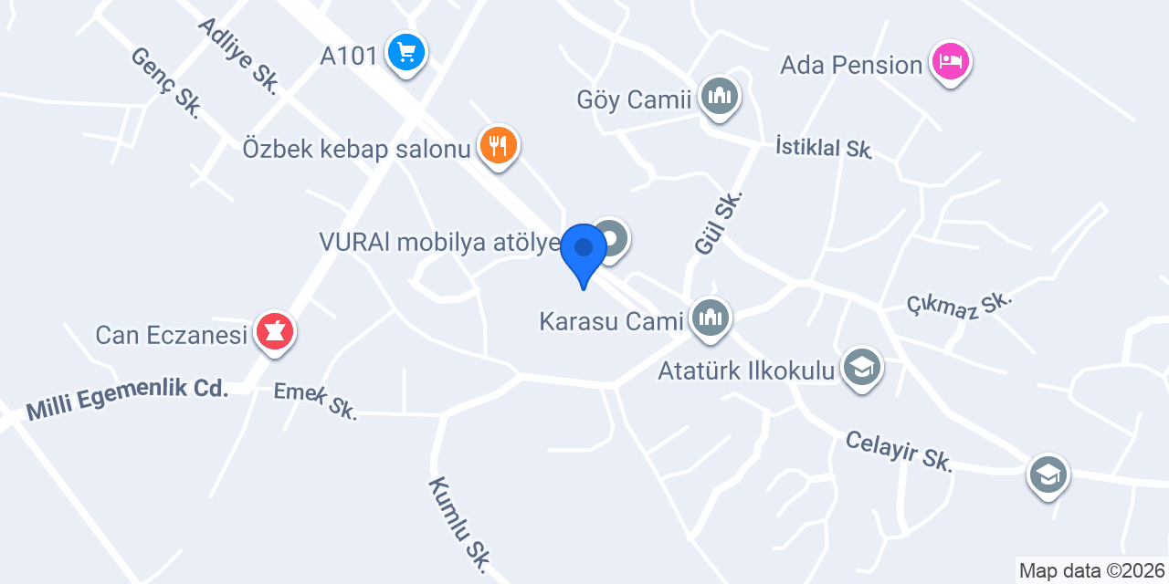 MUHSİN TURAN OTOMOTİV konumu