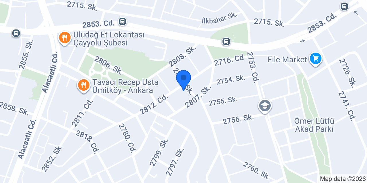 Morty Tekel & Market Çayyolu konumu