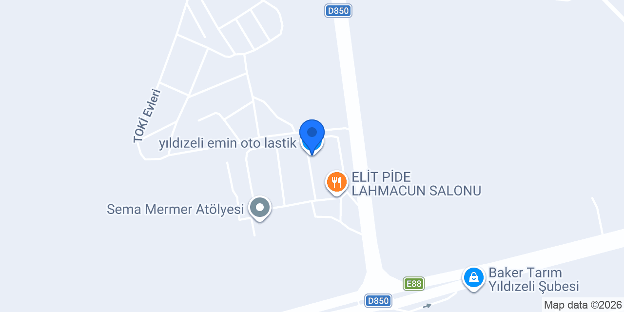 yıldızeli emin oto lastik konumu