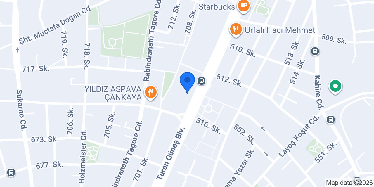 Garanti BBVA Yıldız Şubesi konumu