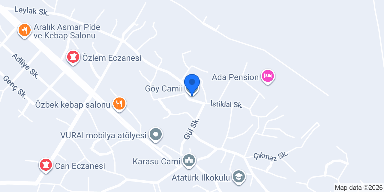 Göy Camii konumu