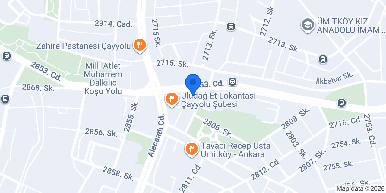 TEB Çayyolu Şubesi konumu