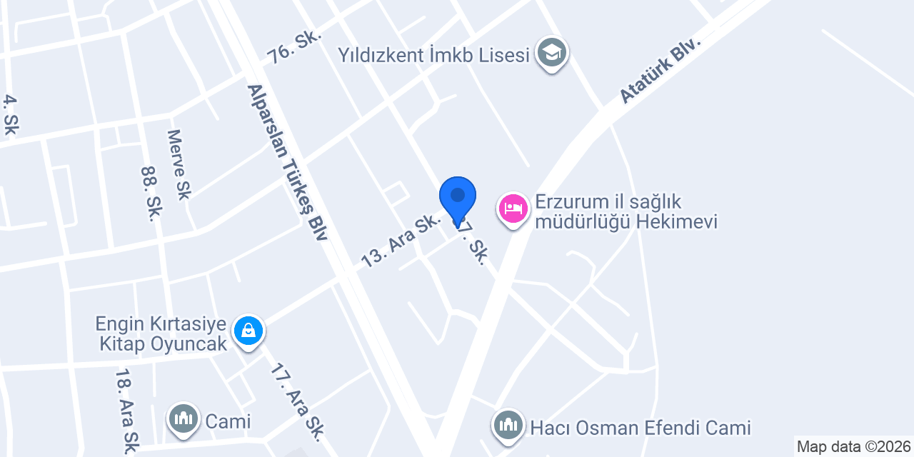Yıldızkent Eczanesi konumu
