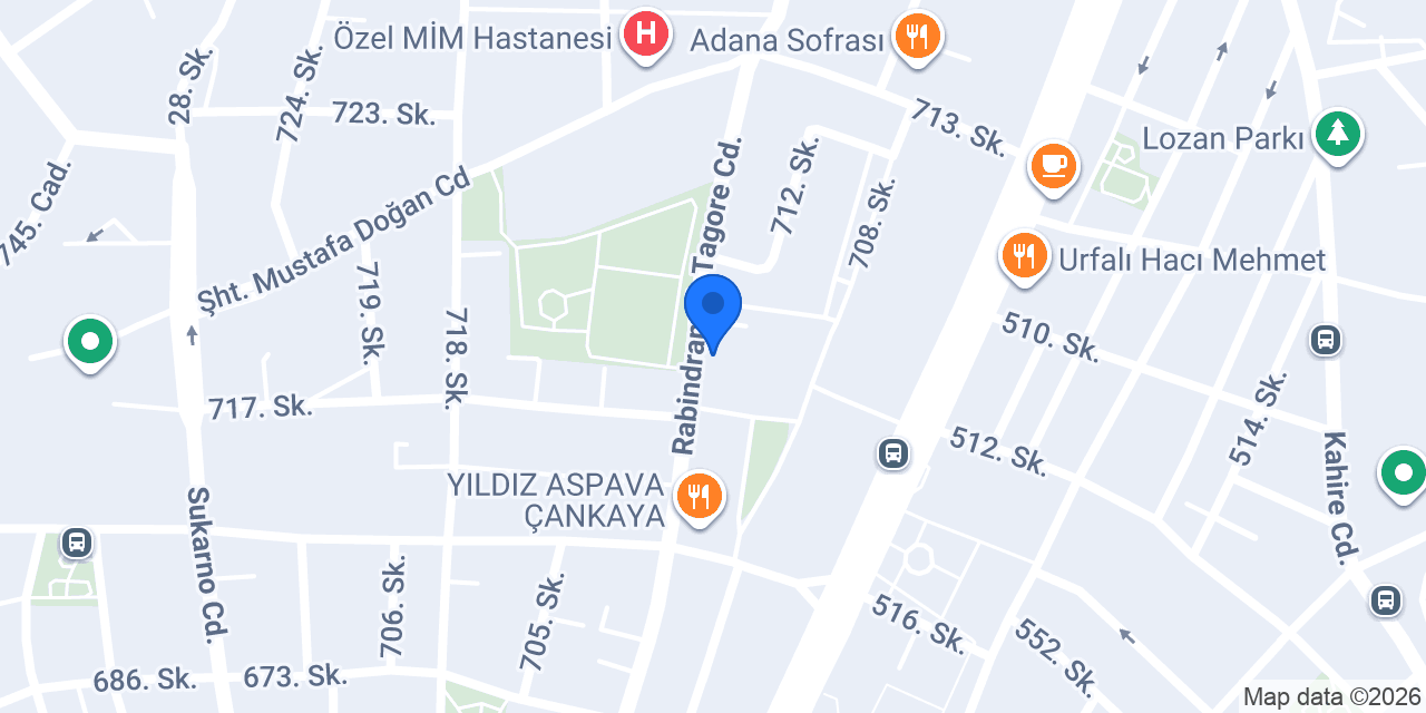 Yıldız Veteriner Kliniği konumu
