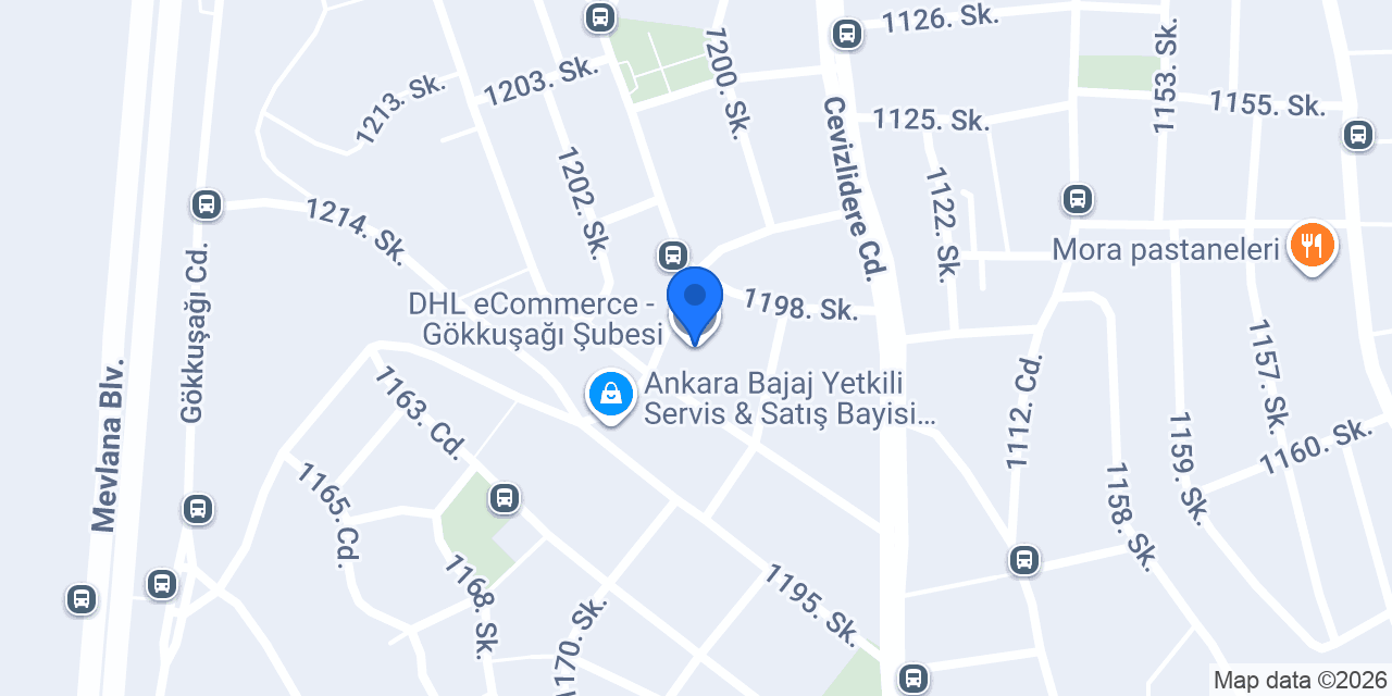 DHL eCommerce - Gökkuşağı Şubesi konumu