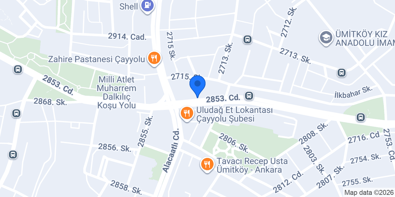 Çayyolu Ezelhan Kamera Sistemleri konumu